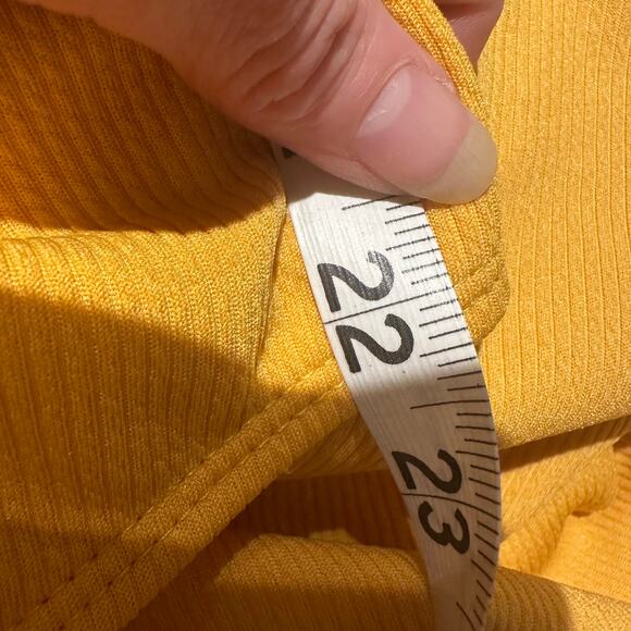 one piece swimsuit Size 3XL Boho Ruffle Flattering mustard yellow Swim Hot Tub - Picture 5 of 6